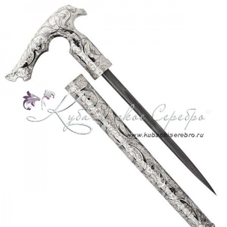 Трость серебряная, авторская работа! 