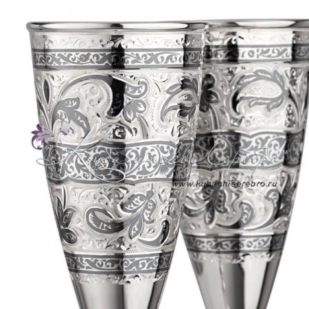 Набор бокалов под  шампанское Свадебные на 150 мл