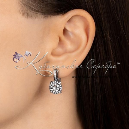 Серьги с цирконом, коллекция VАмпир (Новинка)