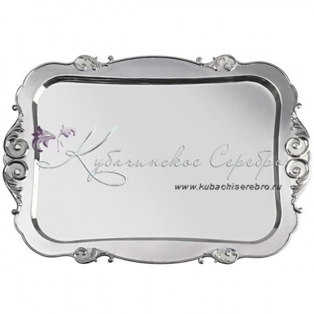 Поднос серебряный