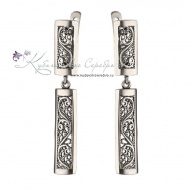 Серьги филигранные из серебра 8304