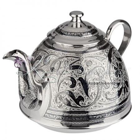 Чайник из серебра серия Кубачи на 1 л 