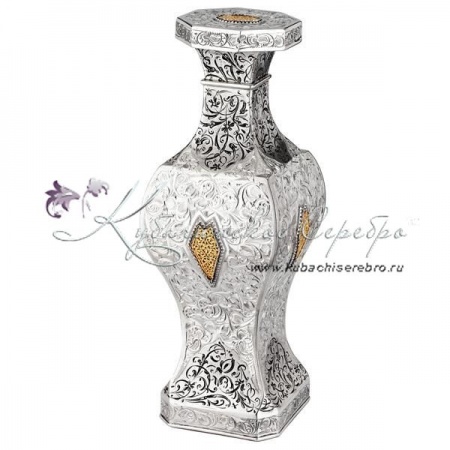 Штоф серебряный с выпиленными вставками на 900 мл