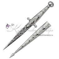 Мужской набор из серебра, кинжал+рог , арт №7180