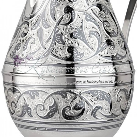 Серебряный кувшин серия «Кубачи» на 1460 мл