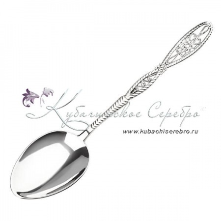 Серебряная десертная ложка, арт №6566 Серебряная десертная ложка