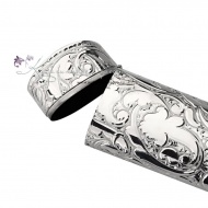 Футляр под очки с откидной крышкой без черни (Новинка), арт №6700