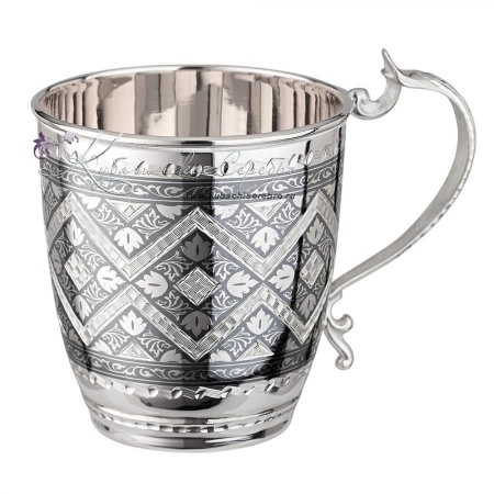 Кружка с чернением и литой ручкой на 200 мл (Новинка)