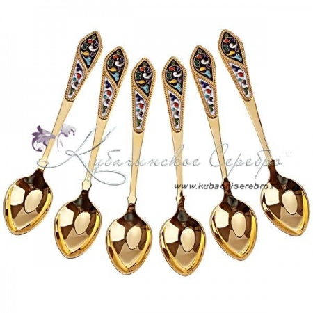 Набор ложек с горячей эмалью!, арт №1514 Набор ложек с горячей эмалью!