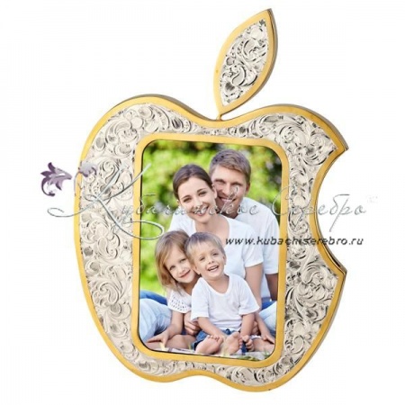 Рамка для фотографий Apple с позолотой 