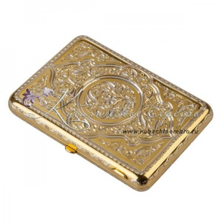 Портсигар с позолотой 