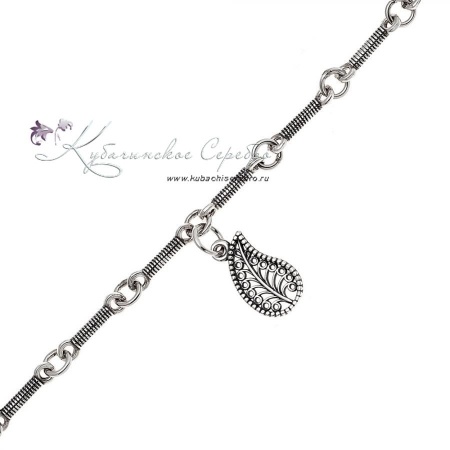 Браслет серебряный Лепесток 2 