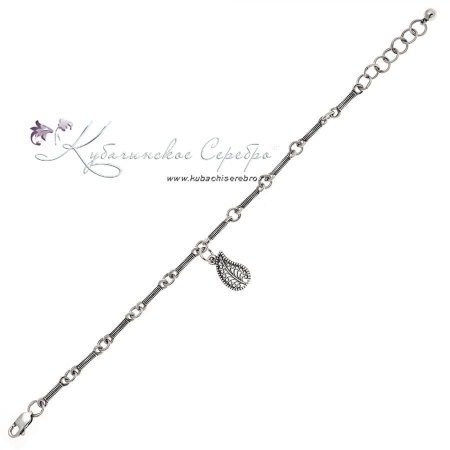 Браслет серебряный Лепесток 2 