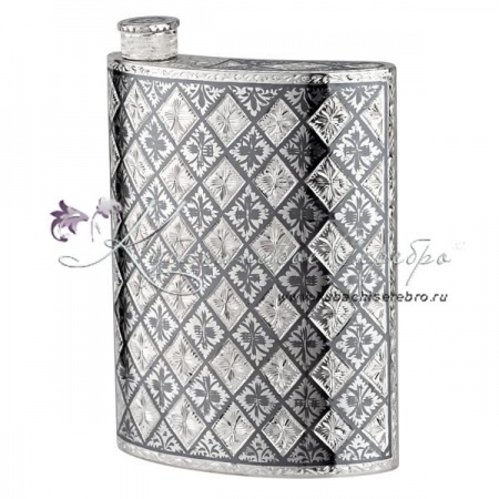 Фляга с двухсторонней гравировкой на 150 мл 