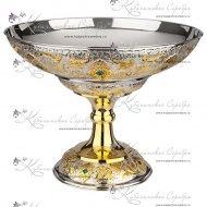 Фруктовница с холодной эмалью серия "GOLD"  4978