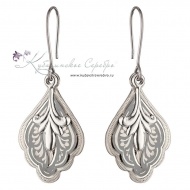 Серьги с чернением  6990 