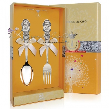 Набор детского серебра Девочка