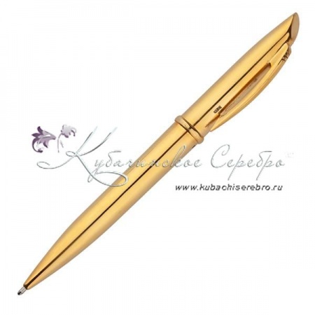 Ручка гладкая с позолотой
