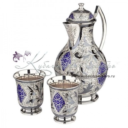 Набор для сока  Набор для сока Black series с синей эмалью