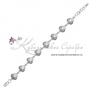 Браслет филигранный "Сердце" (Новинка) 4998 