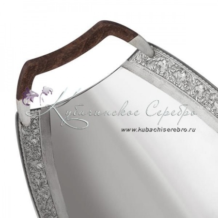 Ваза на ножках с дубовыми ручками , арт №6824  Ваза на ножках с дубовыми ручками