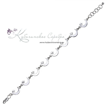 Браслет Полумесяц со звездой 