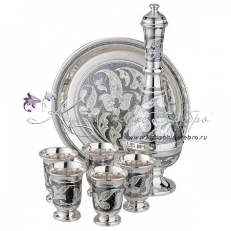 Водочный сервиз в исполнении Люкс на 5 персоны