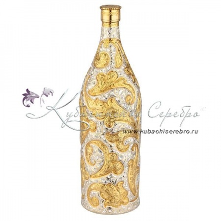 Бутылка позолоченная на 450 мл , арт №2047/1 Бутылка позолоченная на 450 мл