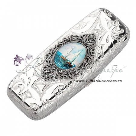 Футляр под очки с филигранью Корабль 