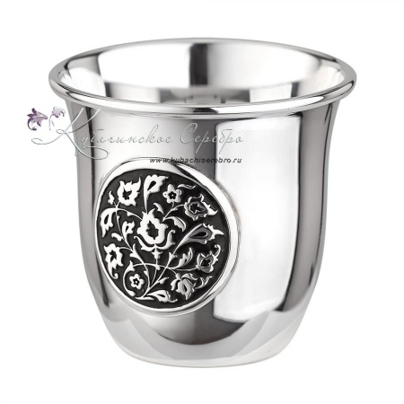 Стопка 999 пробы с черной эмалью на 45 мл 