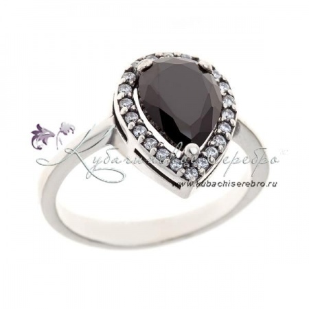 Кольцо с агатом Капля