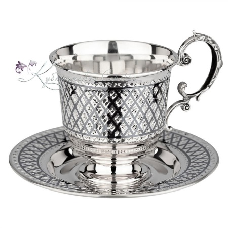 Чайная пара с алмазной огранкой на 150 мл (Новинка)