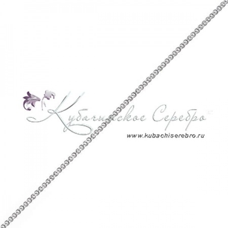 Цепь серебряная Нонна граненая,  ширина 1 мм 