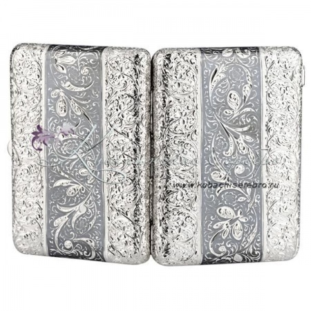 Портсигар серебряный 