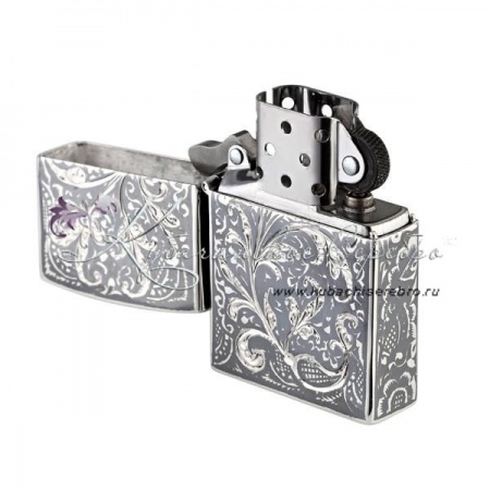 Зажигалка Zippo с чернью