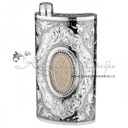 Фляга серебряная на 290 мл 
