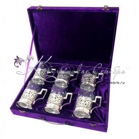 Набор подстаканников на 6 персон , арт №7131 Набор подстаканников на 6 персон