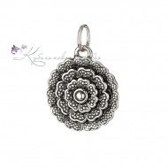 Кулон серебряный "Роза"  8130 