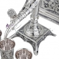 Сервиз для вина серебряный, ручная работа!, арт №8350