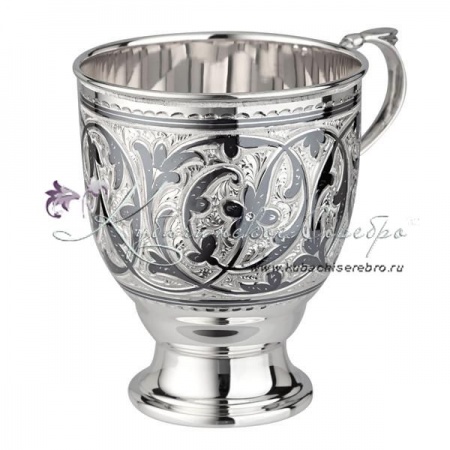 Кружка 925 пробы с чернением на 340 мл