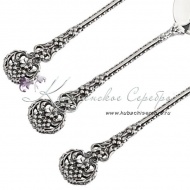 Набор серебряных десертных ложек серия