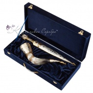 Позолоченный набор, кинжал + рог с питьевой чашей (Новинка) 7219