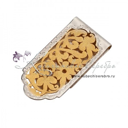 Зажим для денег позолоченный  