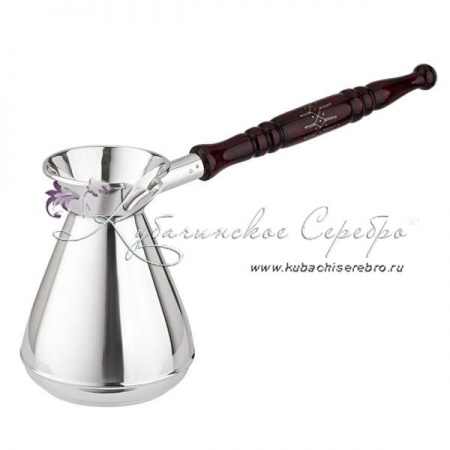 Турка гладкая из серебра 999 пробы на 240 мл , арт №6294 Турка гладкая из серебра 999 пробы на 240 мл