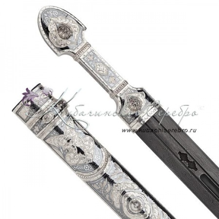 Кинжал c дамасской сталью в исполнении  Кинжал c дамасской сталью в исполнении Премиум, 60 см