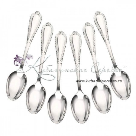 Набор серебряных чайных ложек  Набор серебряных чайных ложек Валенсия