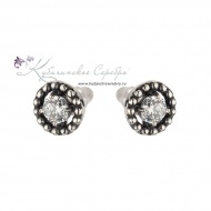 Пуссеты серебрянные (Новинка) 2220