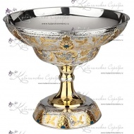 Фруктовница с холодной эмалью серия "GOLD"  4968
