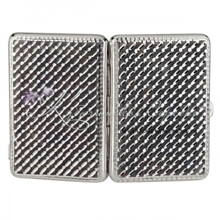 Портсигар с алмазной огранкой и оксидированием, арт №8344/1 Портсигар с алмазной огранкой и оксидированием