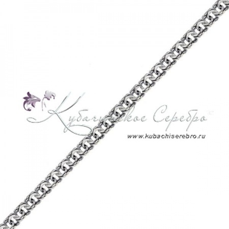 Серебряный браслет, ширина 8 мм